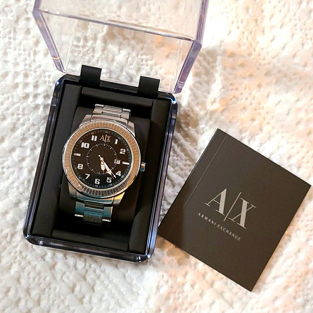 Armani Exchange Steel Link Watch